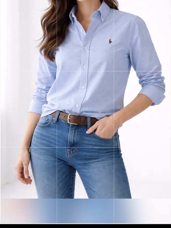 Ralph Lauren Tops - Ralph Lauren Light Blue Button-Down Oxford Shirt-slim fit